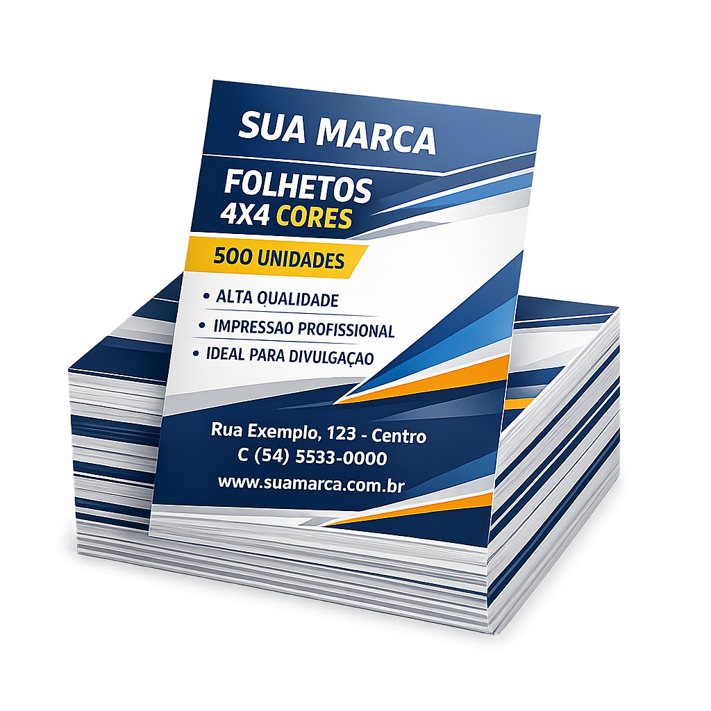 Folheto 10x15 cm — 4x4 cores